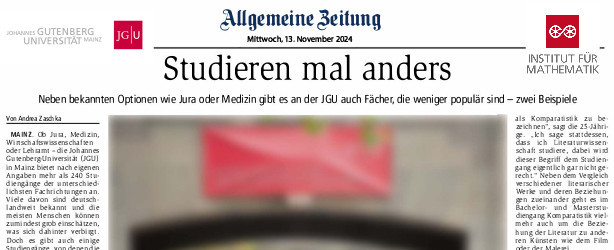 Studieren mal anders - Computational Sciences