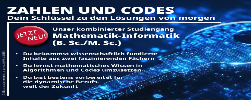 Neuer Studiengang Mathematik-Informatik